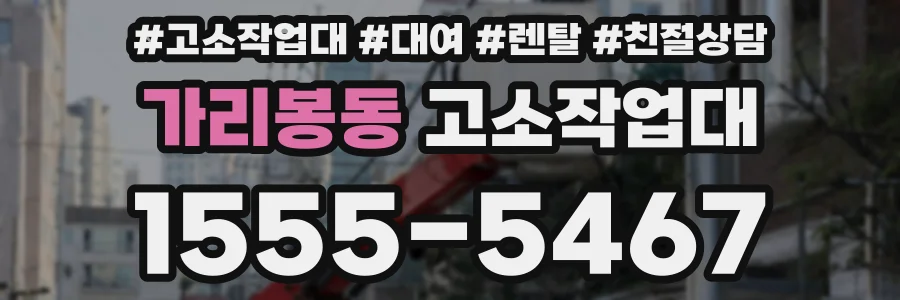 가리봉동 고소작업대