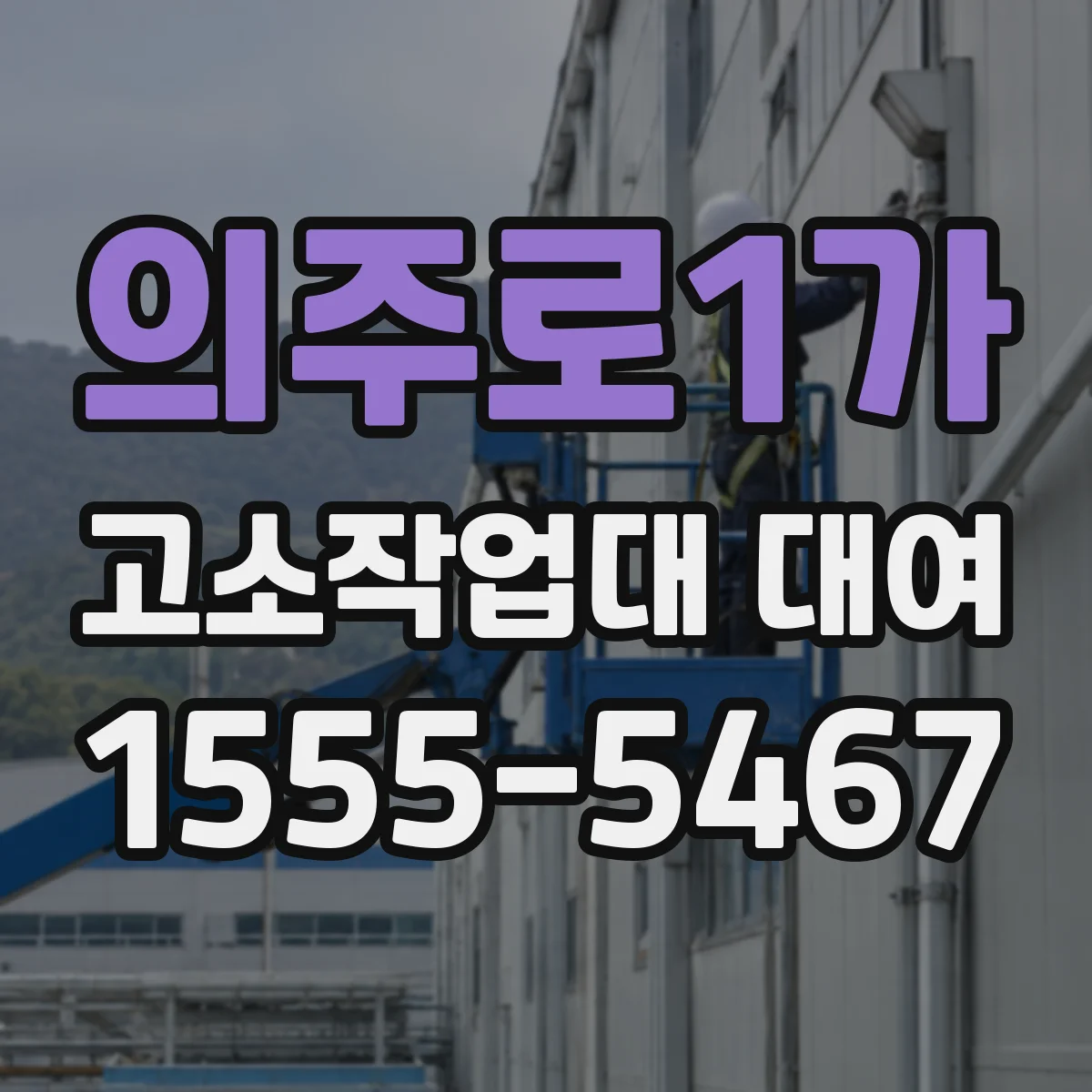 의주로1가 고소작업대 대여