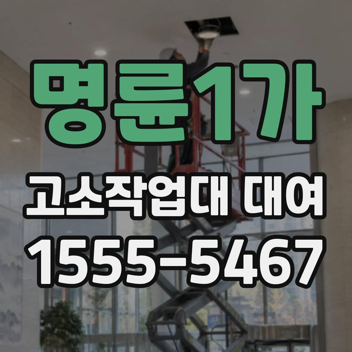 명륜1가 고소작업대 대여