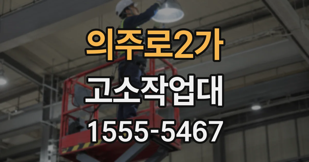 의주로2가 고소작업대