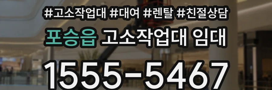 포승읍 고소작업대 임대