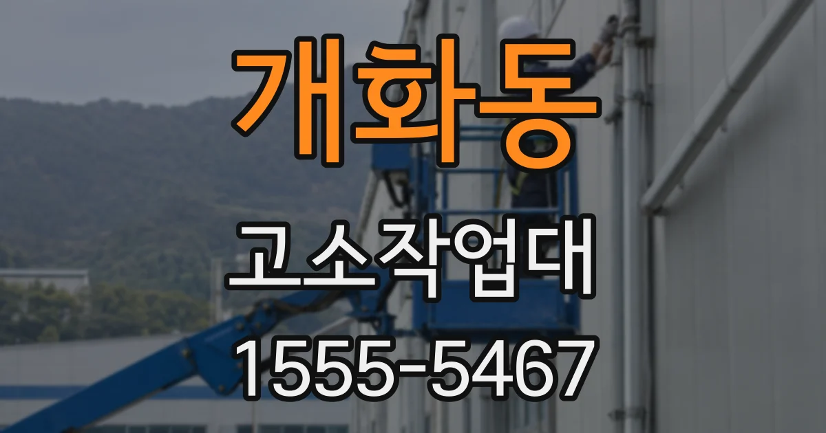 개화동 고소작업대