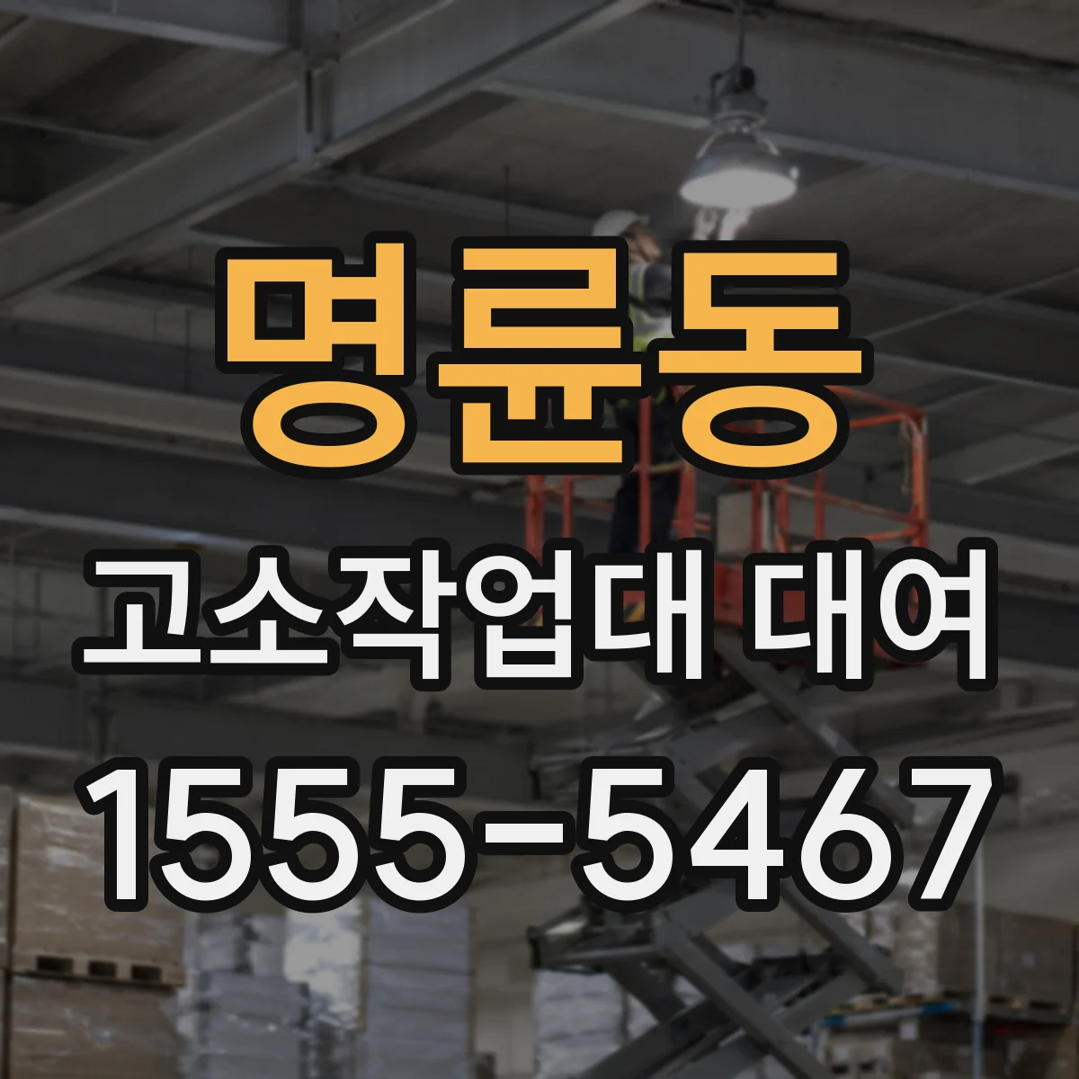 명륜동 고소작업대 대여