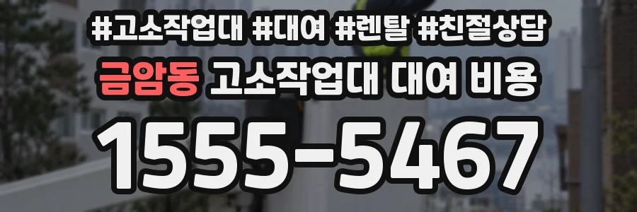 금암동 고소작업대 대여 비용