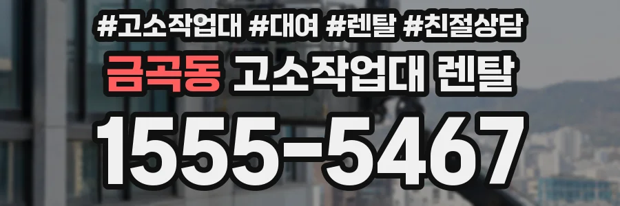 금곡동 고소작업대 렌탈