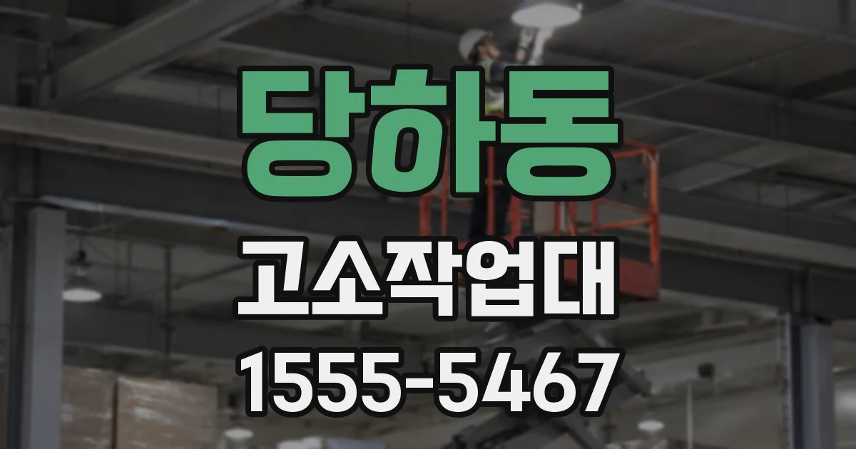 당하동 고소작업대