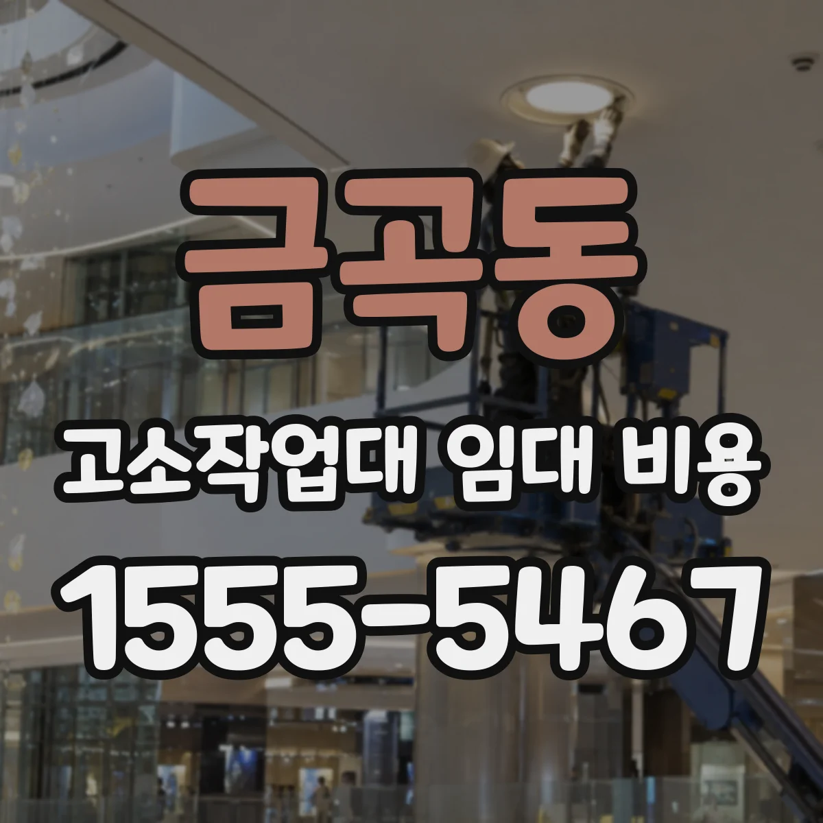 금곡동 고소작업대 임대 비용