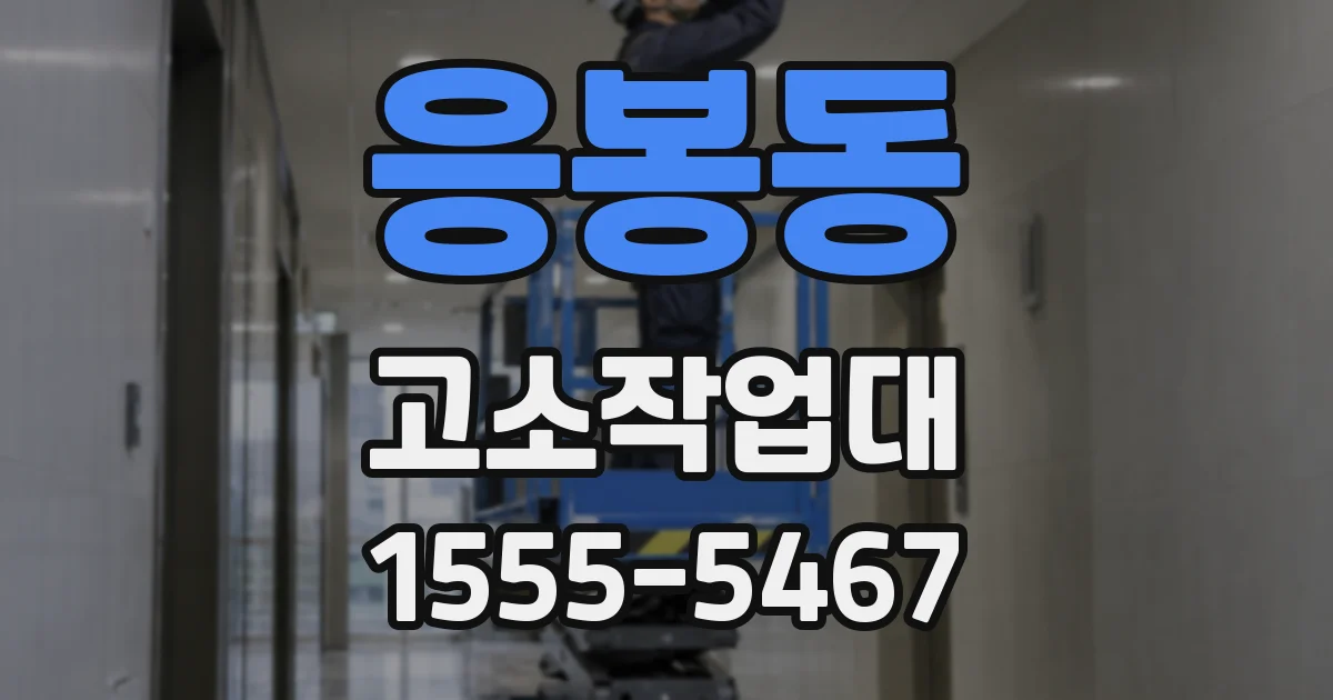 응봉동 고소작업대