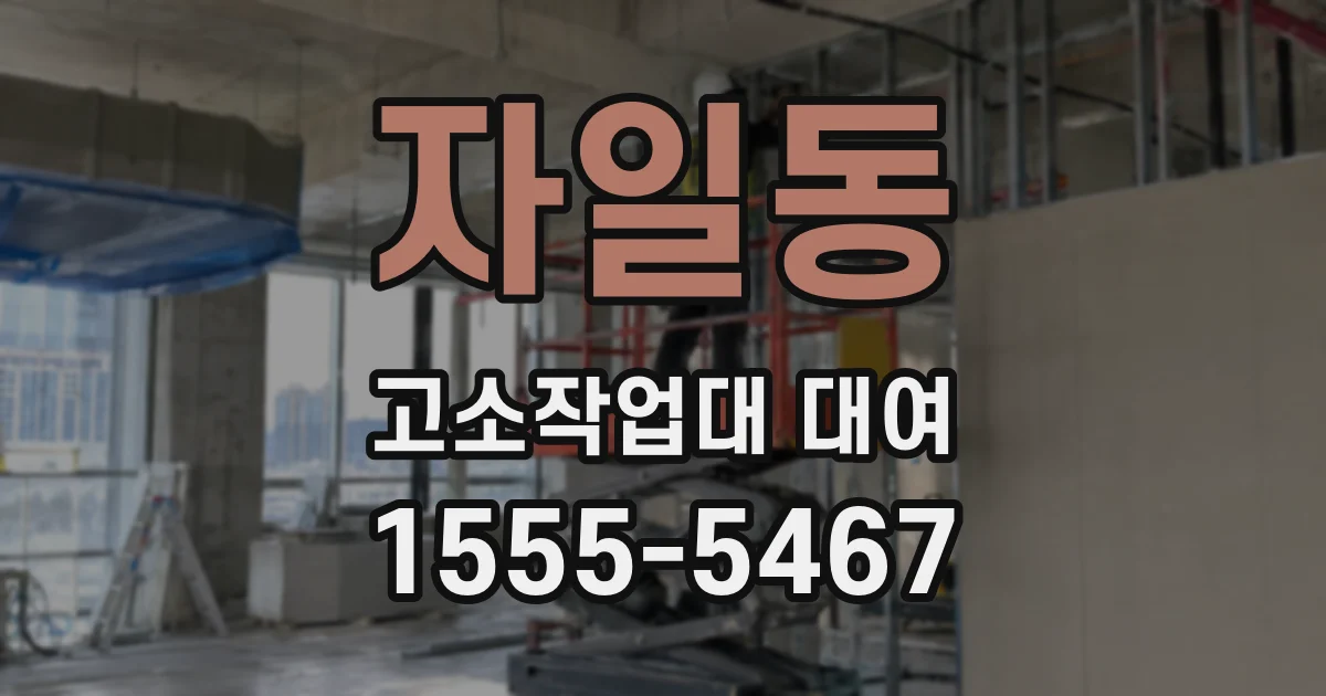 자일동 고소작업대 대여
