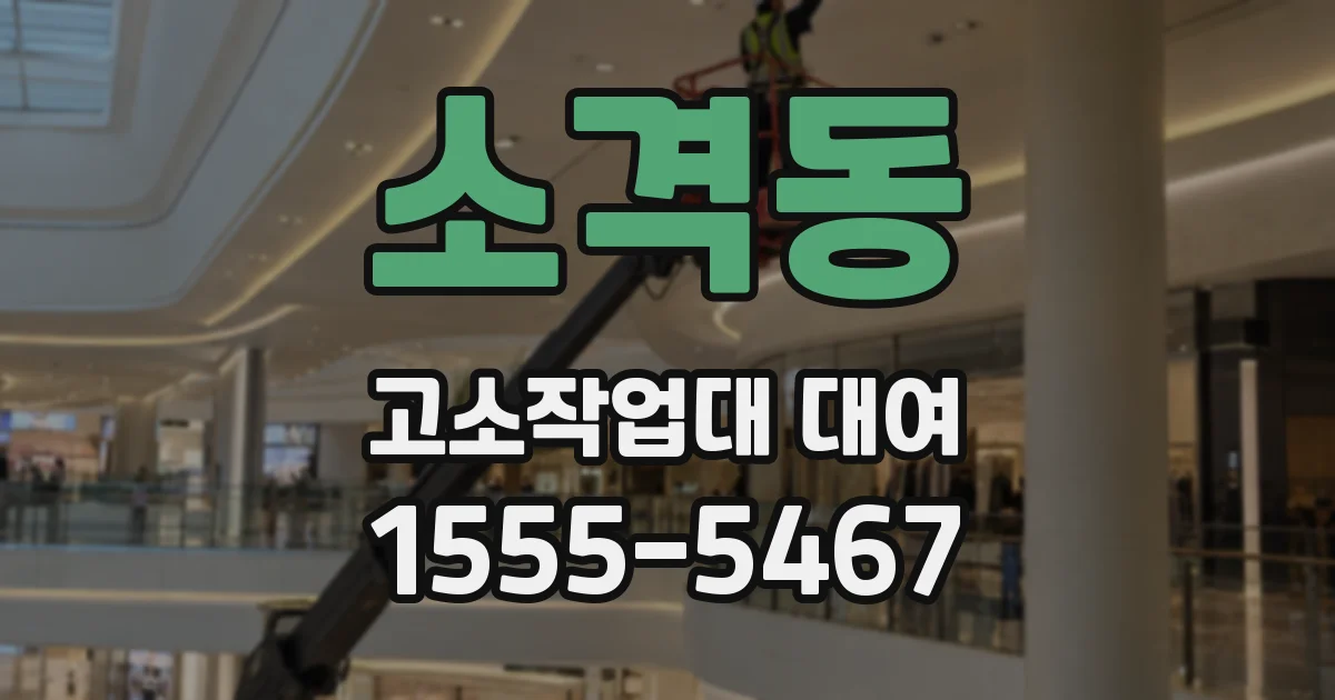 소격동 고소작업대 대여
