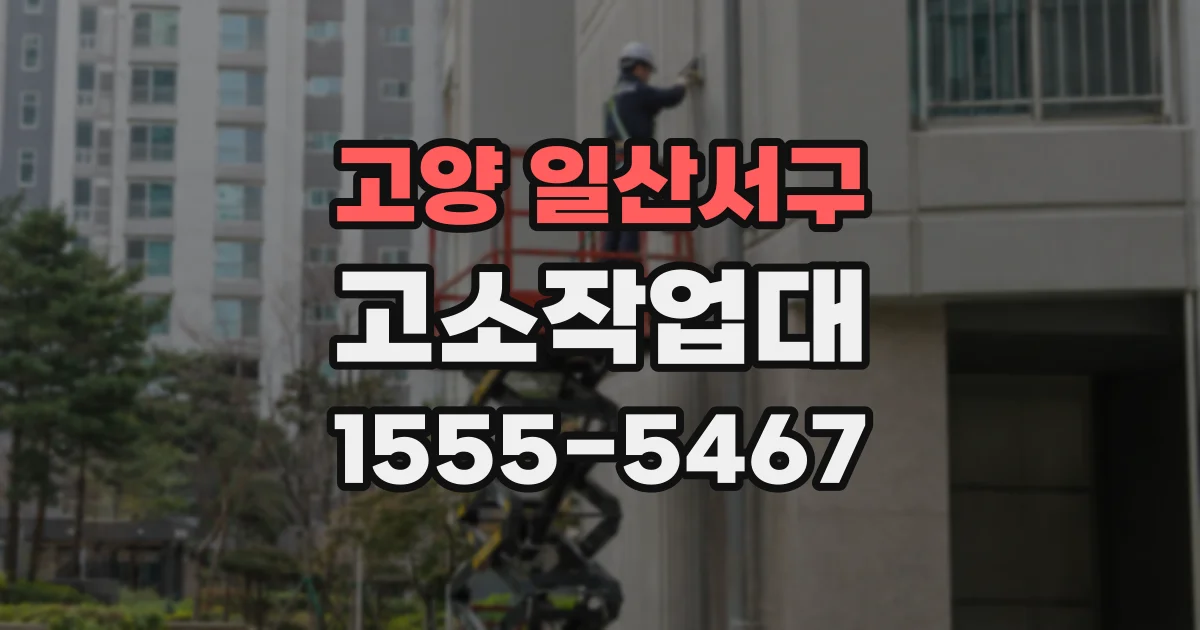 고양 일산서구 고소작업대