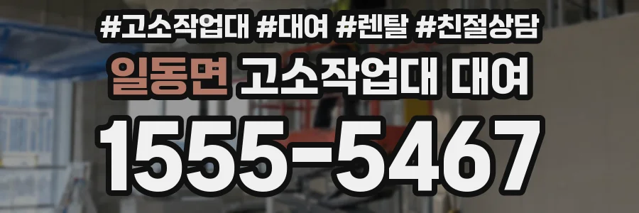 일동면 고소작업대 대여