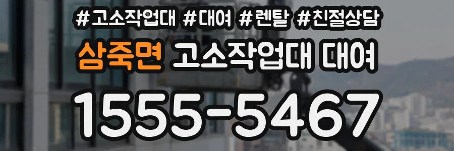 삼죽면 고소작업대 대여