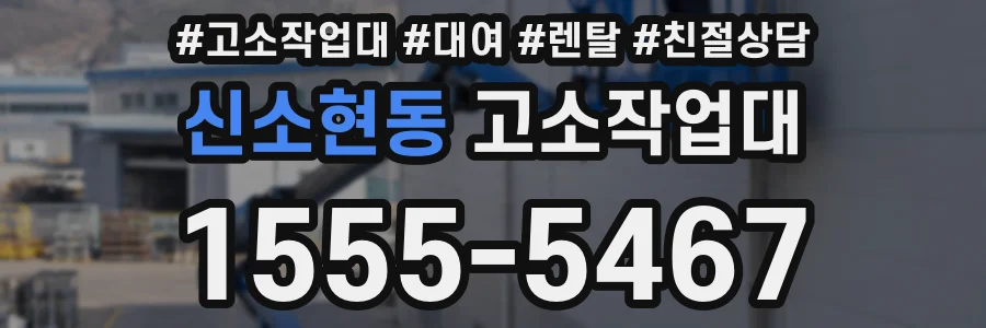 신소현동 고소작업대