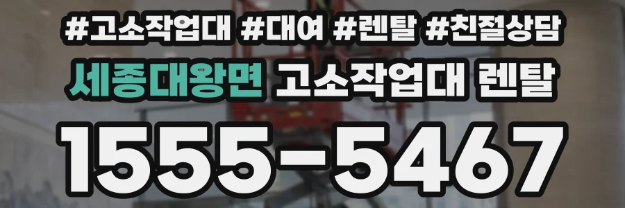 세종대왕면 고소작업대 렌탈