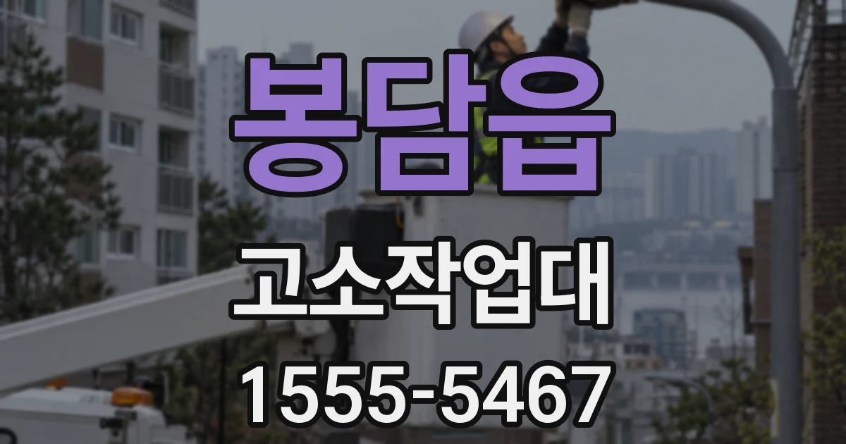 봉담읍 고소작업대