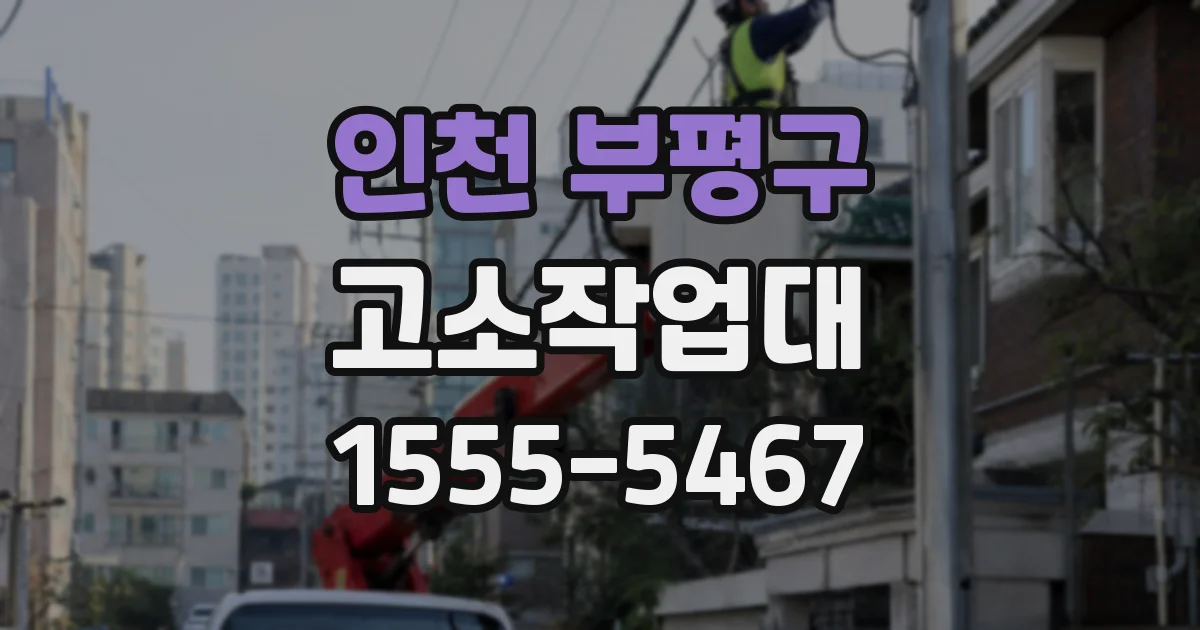 인천 부평구 고소작업대