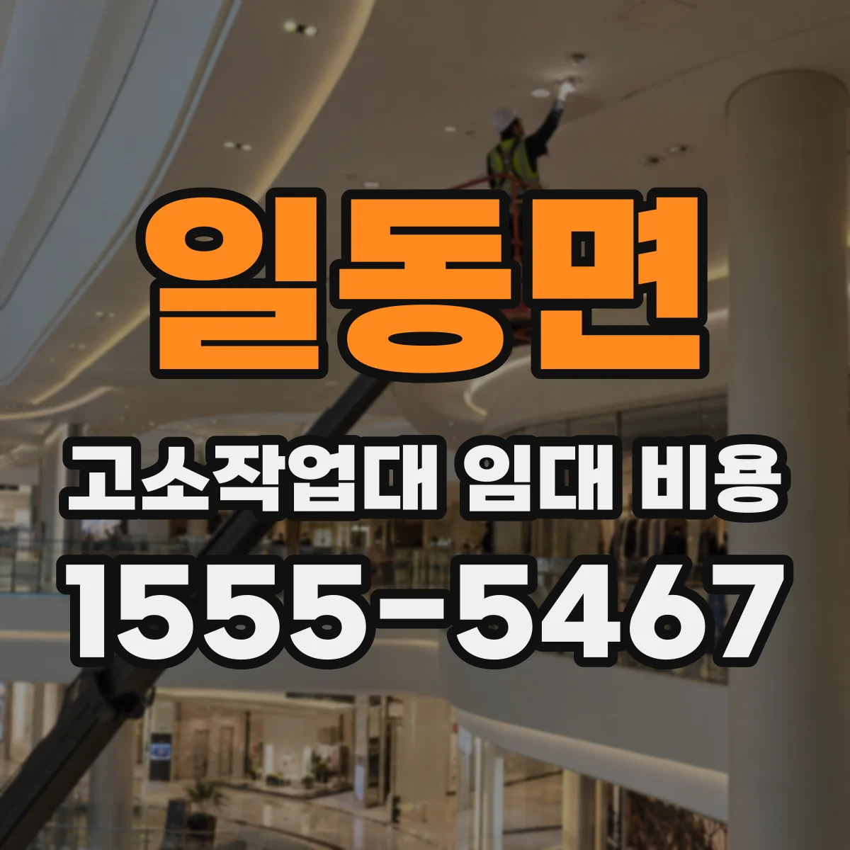 일동면 고소작업대 임대 비용