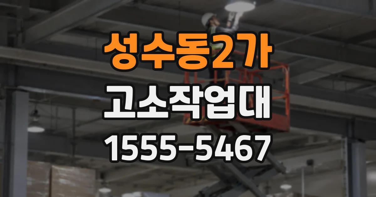 성수동2가 고소작업대