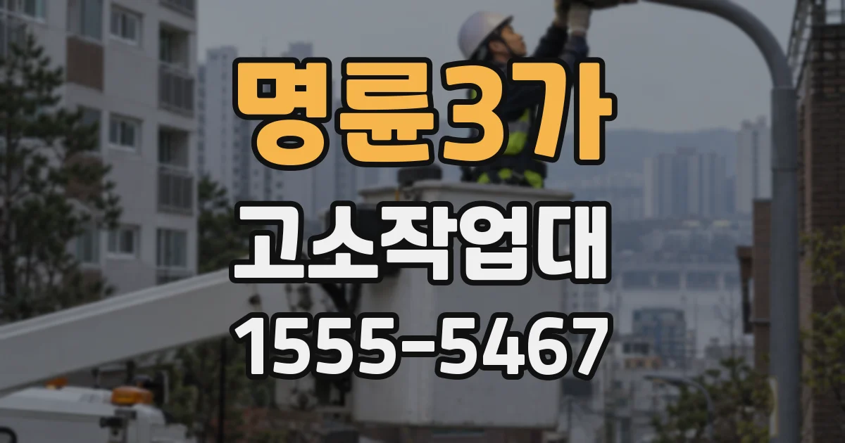 명륜3가 고소작업대