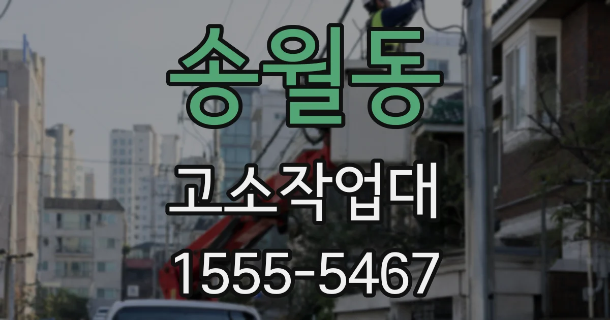 송월동 고소작업대