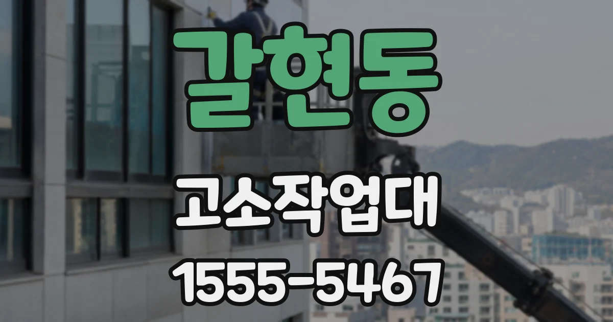 갈현동 고소작업대