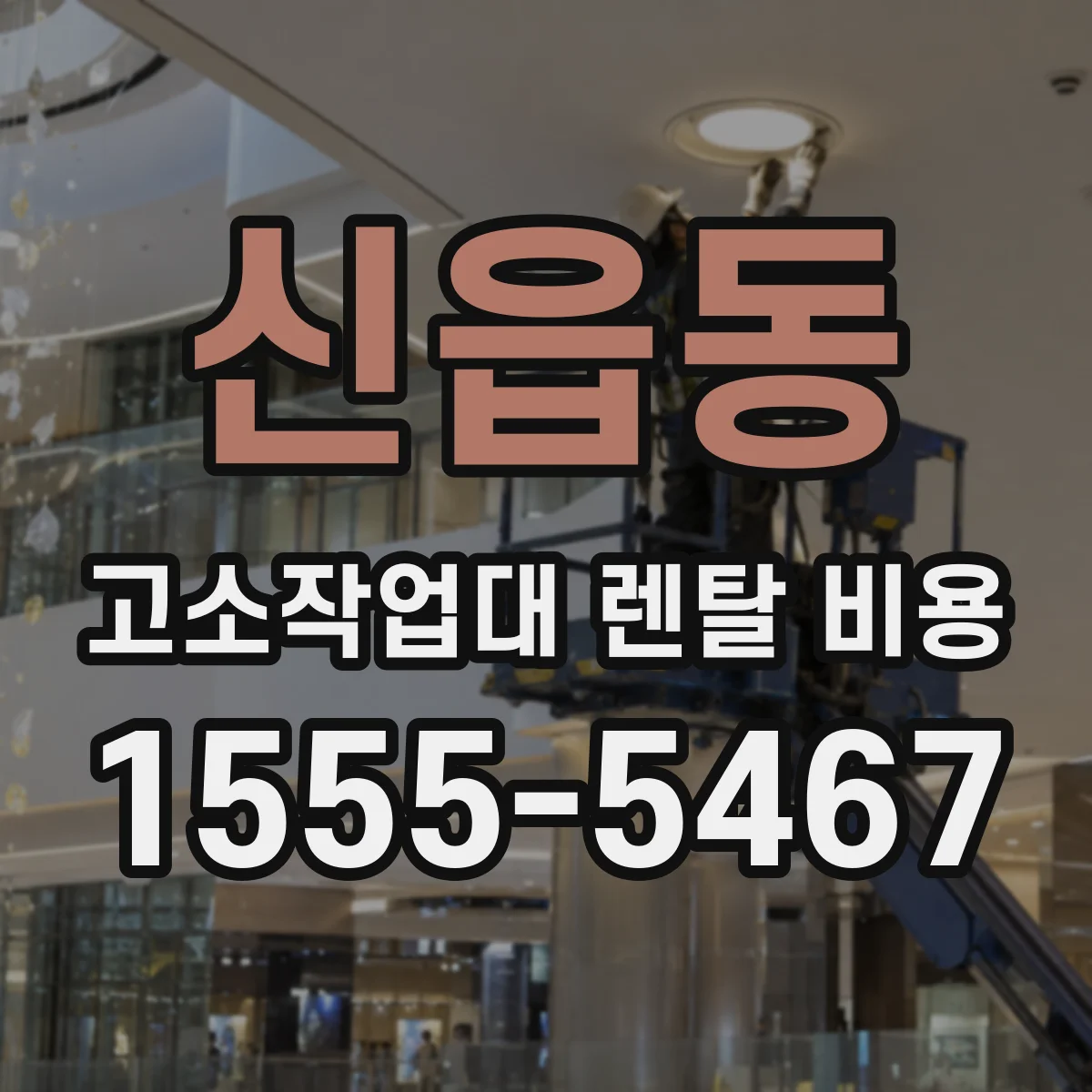 신읍동 고소작업대 렌탈 비용