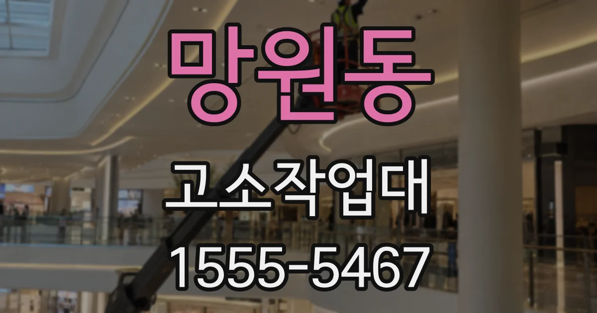 망원동 고소작업대