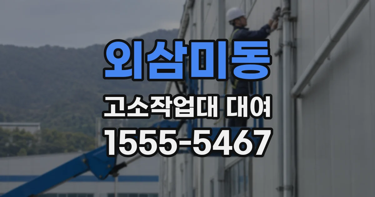 외삼미동 고소작업대 대여