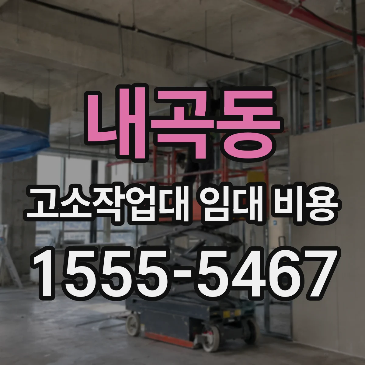 내곡동 고소작업대 임대 비용