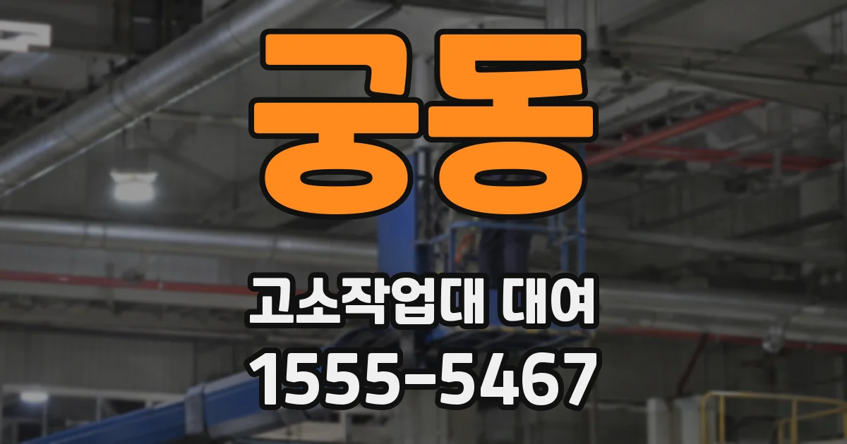 궁동 고소작업대 대여