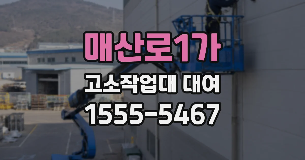 매산로1가 고소작업대 대여
