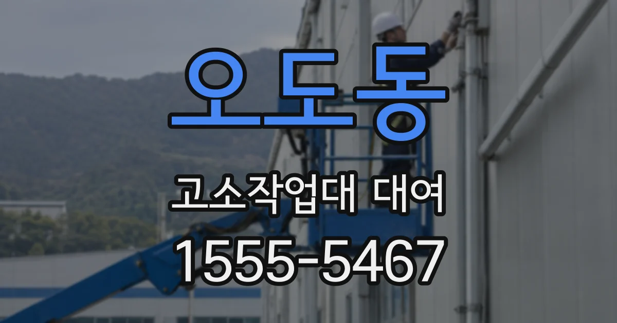 오도동 고소작업대 대여
