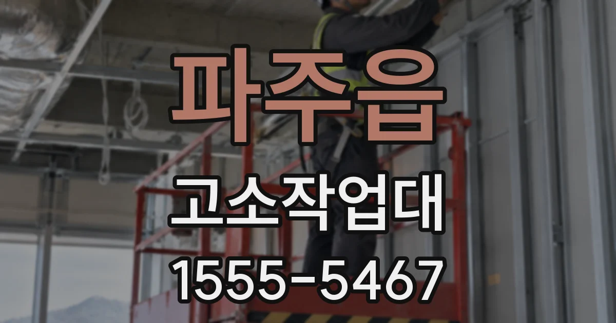 파주읍 고소작업대
