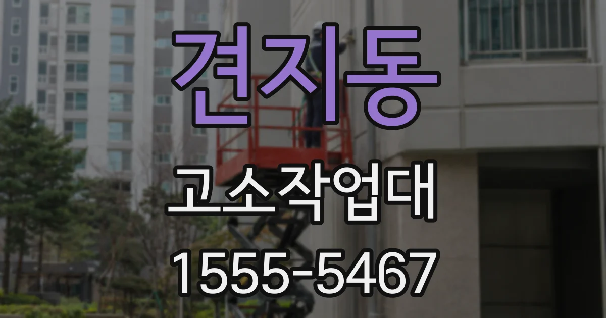견지동 고소작업대