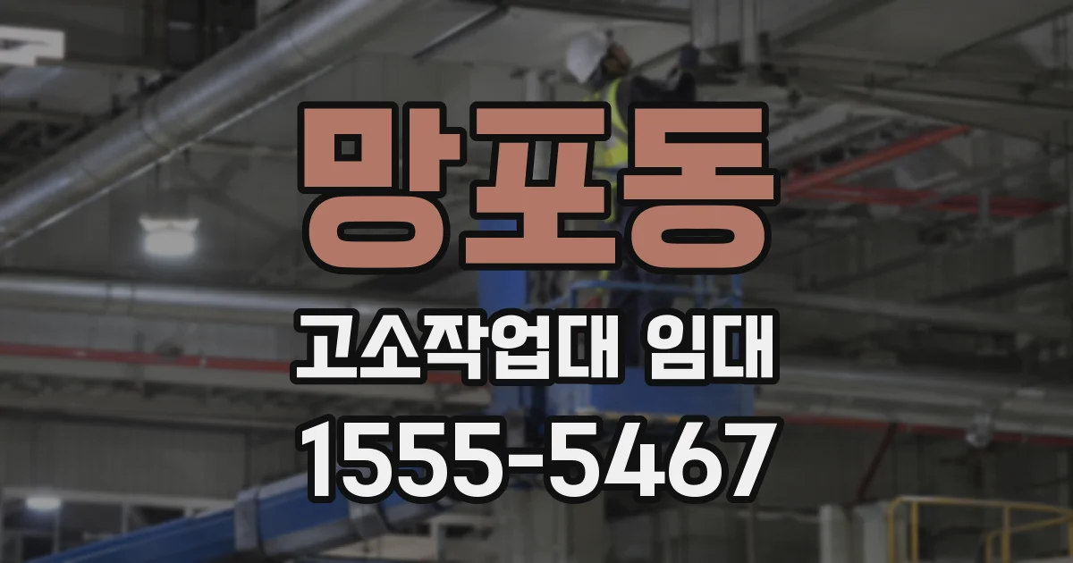 망포동 고소작업대 임대