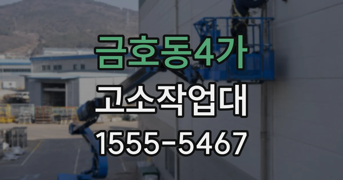 금호동4가 고소작업대