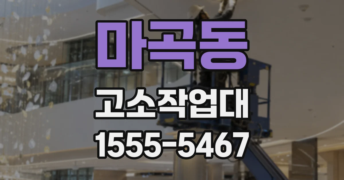 마곡동 고소작업대