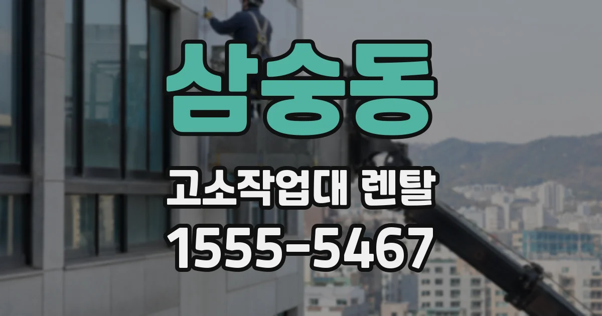 삼숭동 고소작업대 렌탈