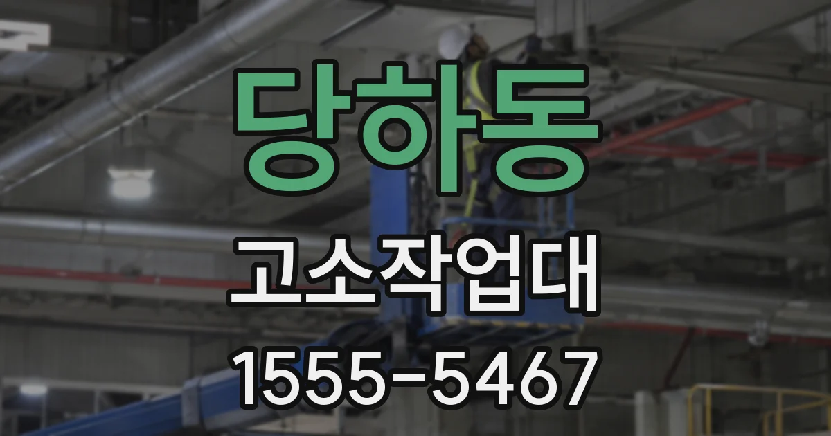 당하동 고소작업대