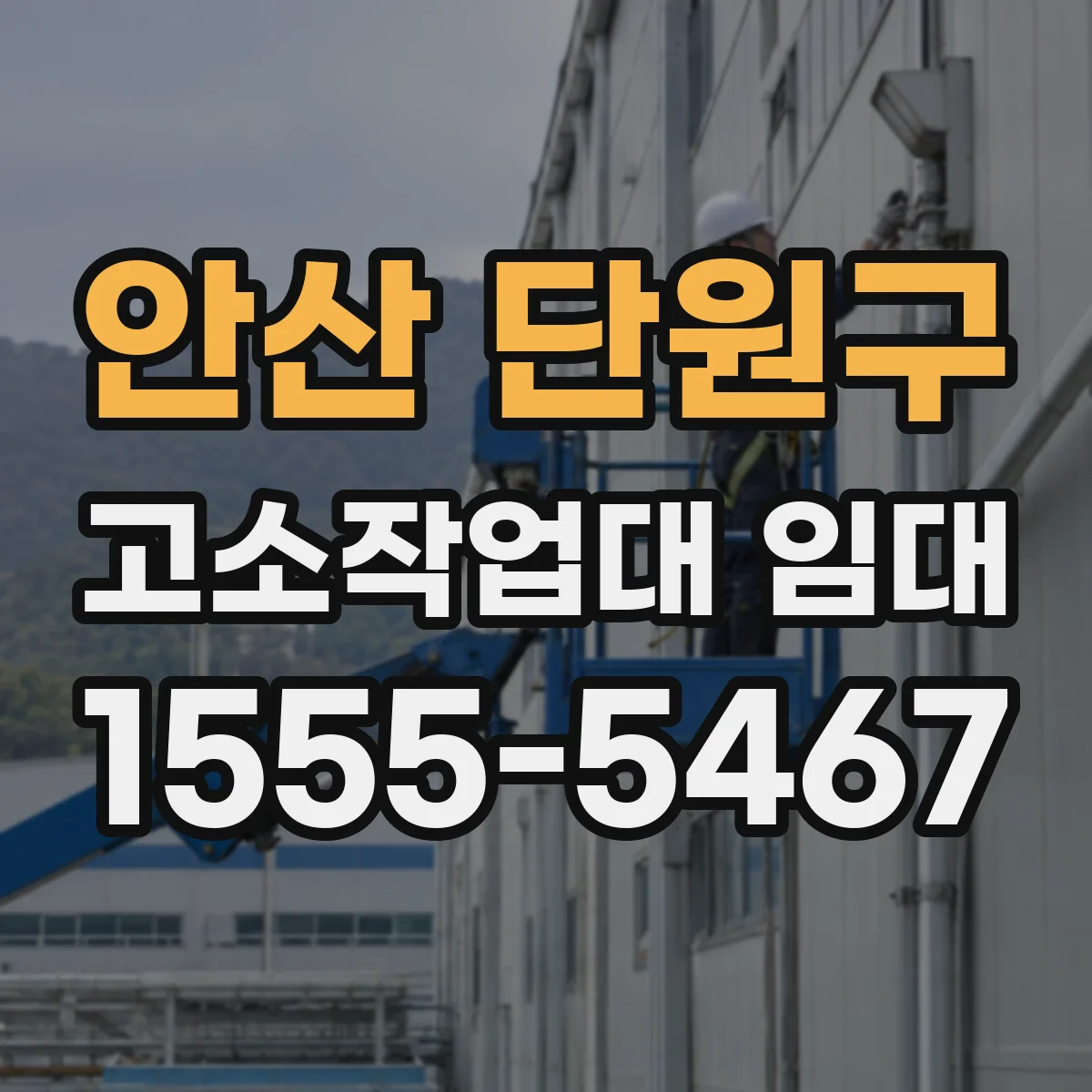 안산 단원구 고소작업대 임대 작업자 수에 맞는 탑승 용량 선택