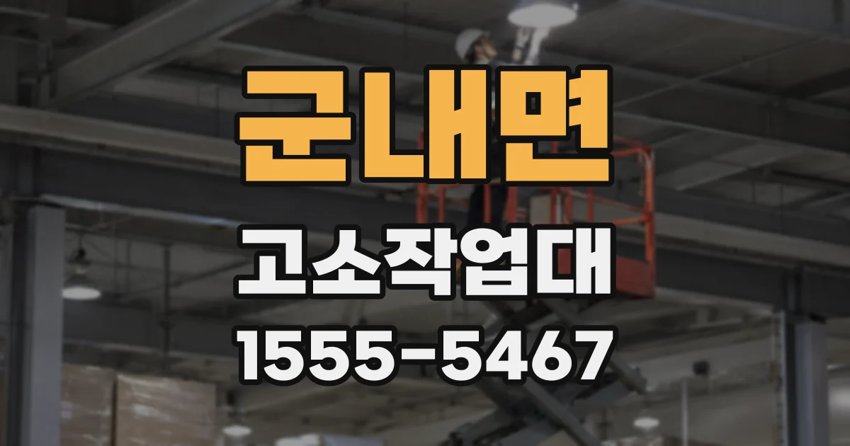 군내면 고소작업대