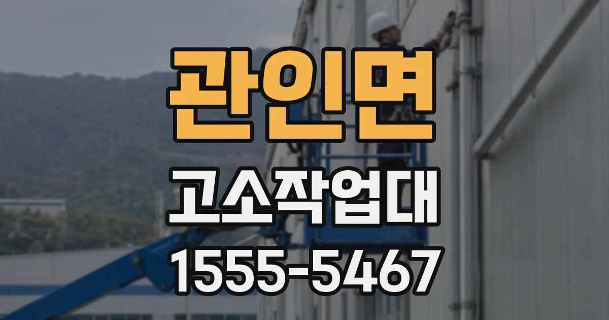 관인면 고소작업대