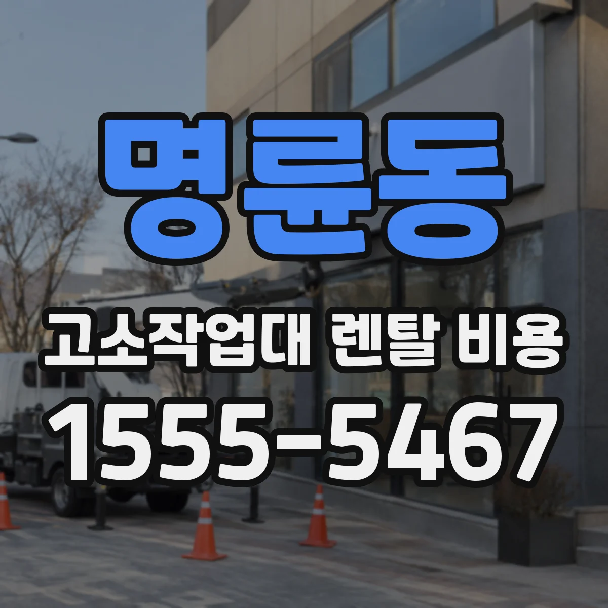 명륜동 고소작업대 렌탈 비용