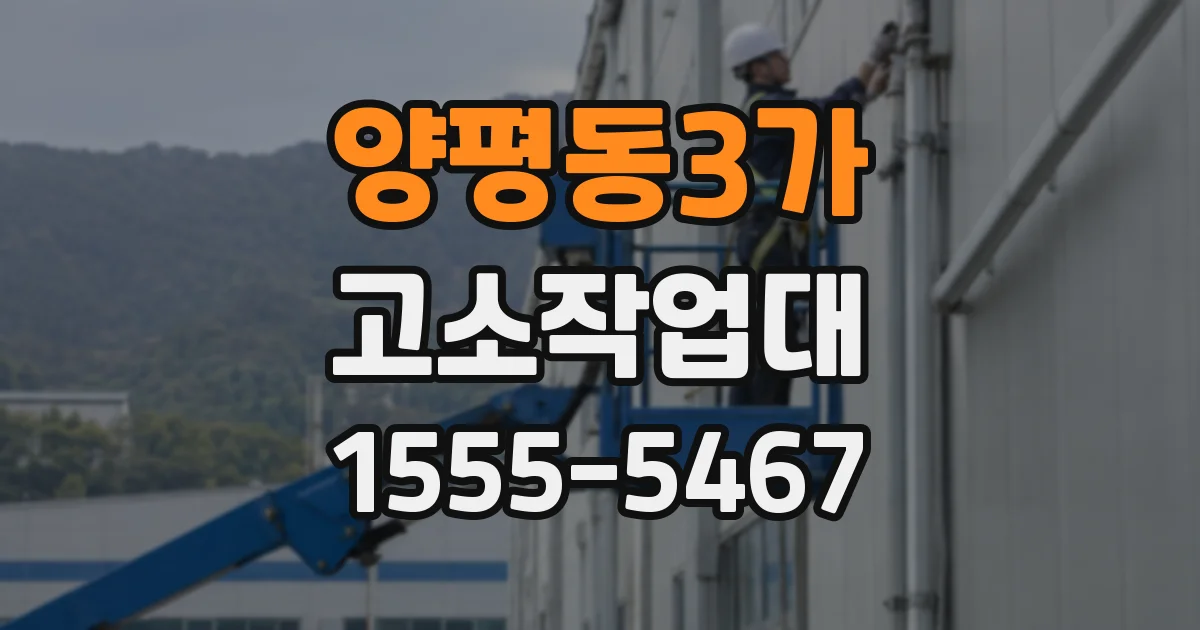 양평동3가 고소작업대