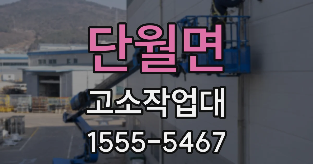 단월면 고소작업대