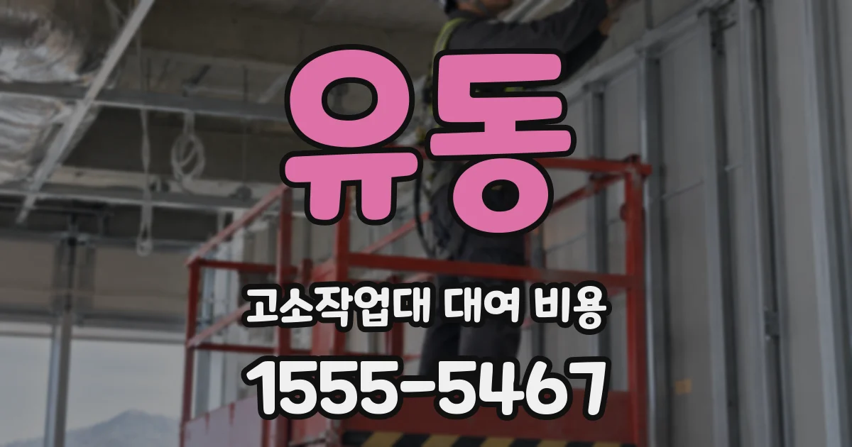 유동 고소작업대 대여 비용