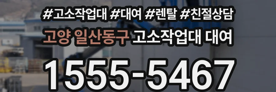고양 일산동구 고소작업대 대여