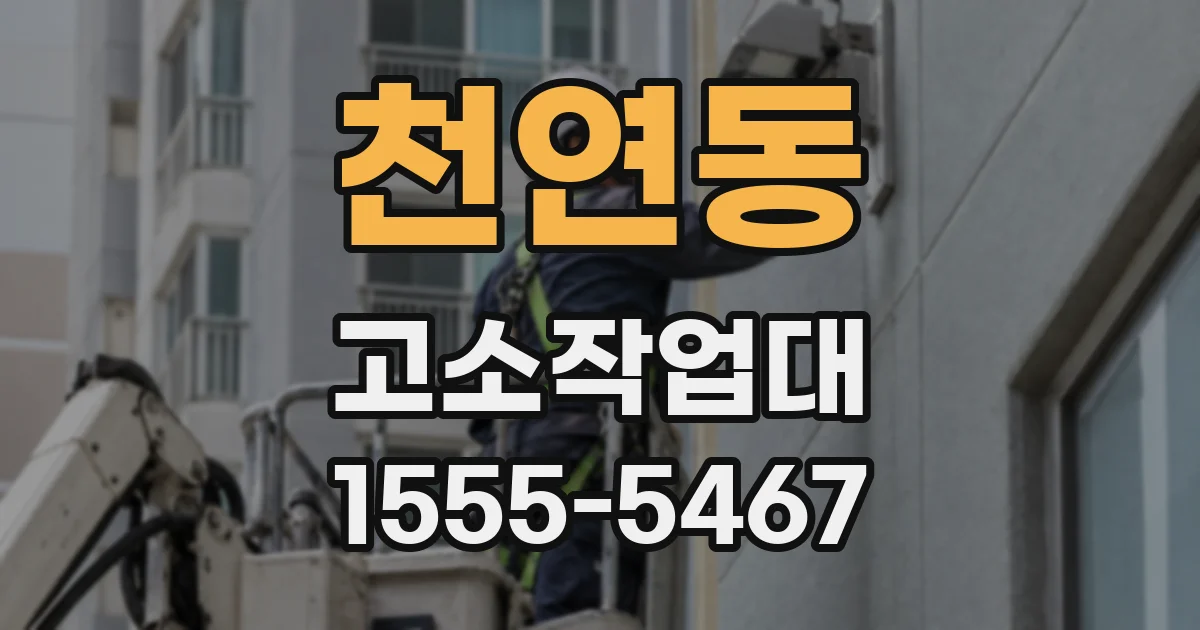 천연동 고소작업대