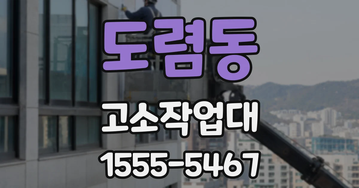도렴동 고소작업대
